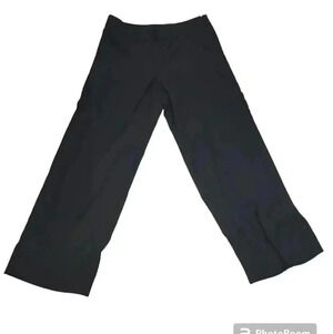 WWorth black wide leg wool trousers